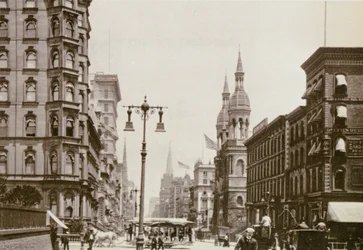 Ecke 5th Ave. und 42nd St., New York City, 1898